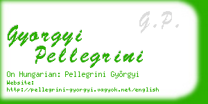 gyorgyi pellegrini business card
